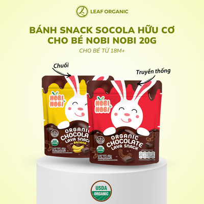 Bánh snack Socola hữu cơ Nobi Nobi vị Truyền thống/Chuối 20g