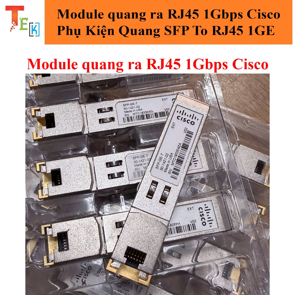 Module quang ra RJ45 SFP quang 1Gbps Cisco chuẩn RJ45 - Quang SFP To RJ45 1GE