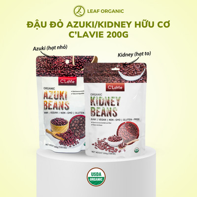 Đậu đỏ hữu cơ thuần chủng không biến đổi gen C'LaVie 200g