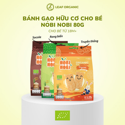 Bánh gạo hữu cơ NOBI NOBI 80g (Từ 18 tháng tuổi)