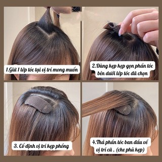 [HCM]1 Cặp kẹp phồng tóc đệm tạo phồng chân tóc thời trang tiện lợi -Goodtime