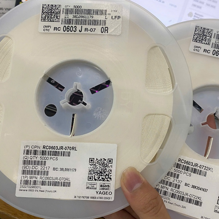 Điện trở dán 0603 0805 1206 (1 Reel 5000pcs) 0R 1R 330R 1K 2K 3K3 4K7 5K1 15K 22K 100K 200K 1M5 10M 