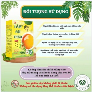 Trà Tâm An Thảo Chính Hãng Cao Cấp Hộp 30 Gói ✅ Cải thiện giấc ngủ giúp ngủ ngon giảm đau đầu căng thẳng stress thư giãn