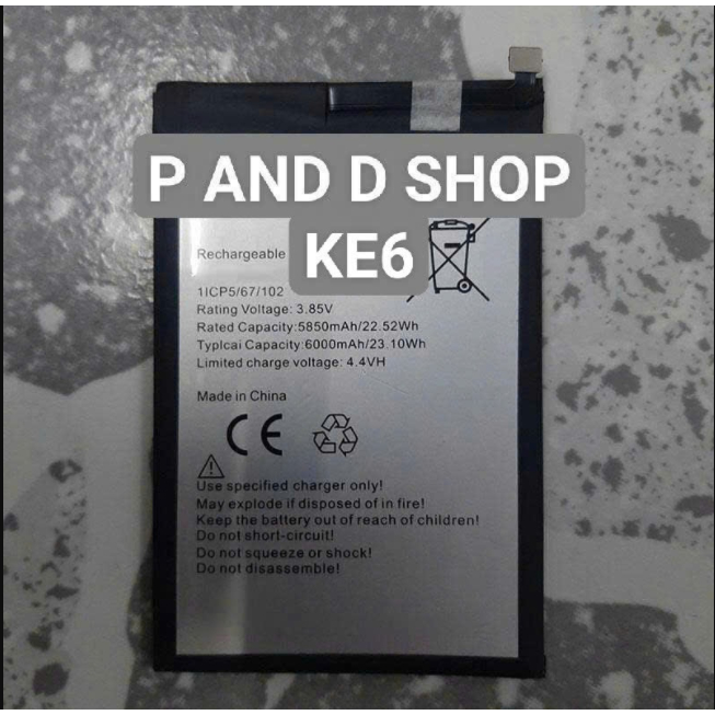 Pin thay thế tecno KE6