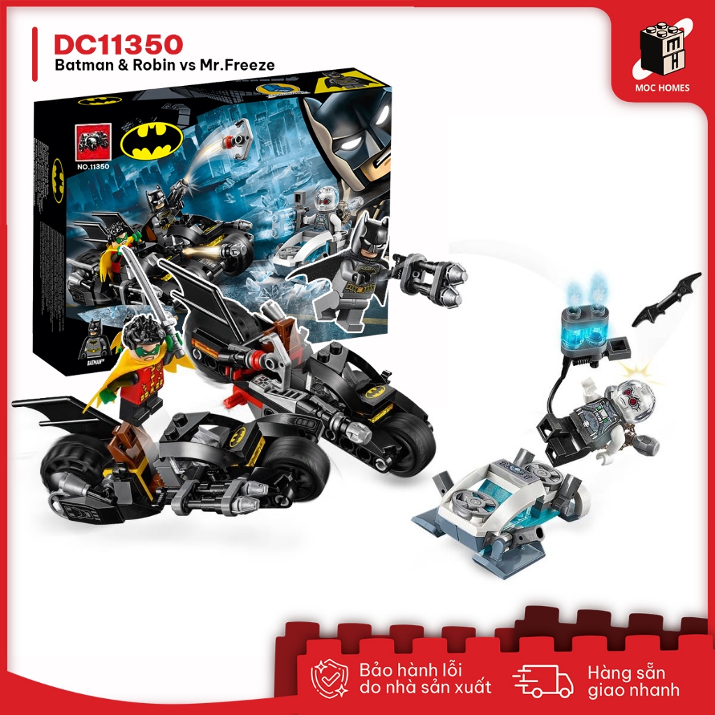 Đồ chơi lắp ráp Batman & Robin vs Mr.Freeze 11350