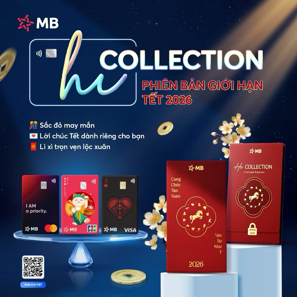 (MB BANK) Dịch vụ phát hành thẻ MB Hi collection