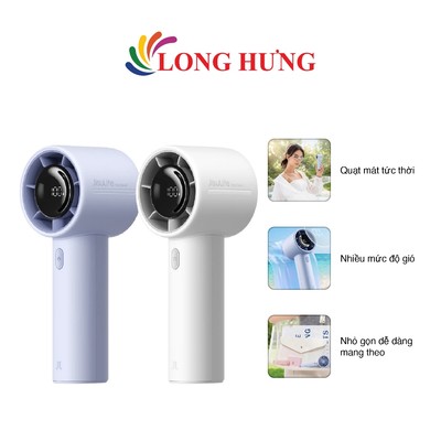Quạt mini tích điện cầm tay Jisulife 5000mAh Handheld Fan Life10 S - Hàng chính hãng