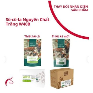 Socola Puratos nguyên chất hạt nút trắng 40% - 1KG