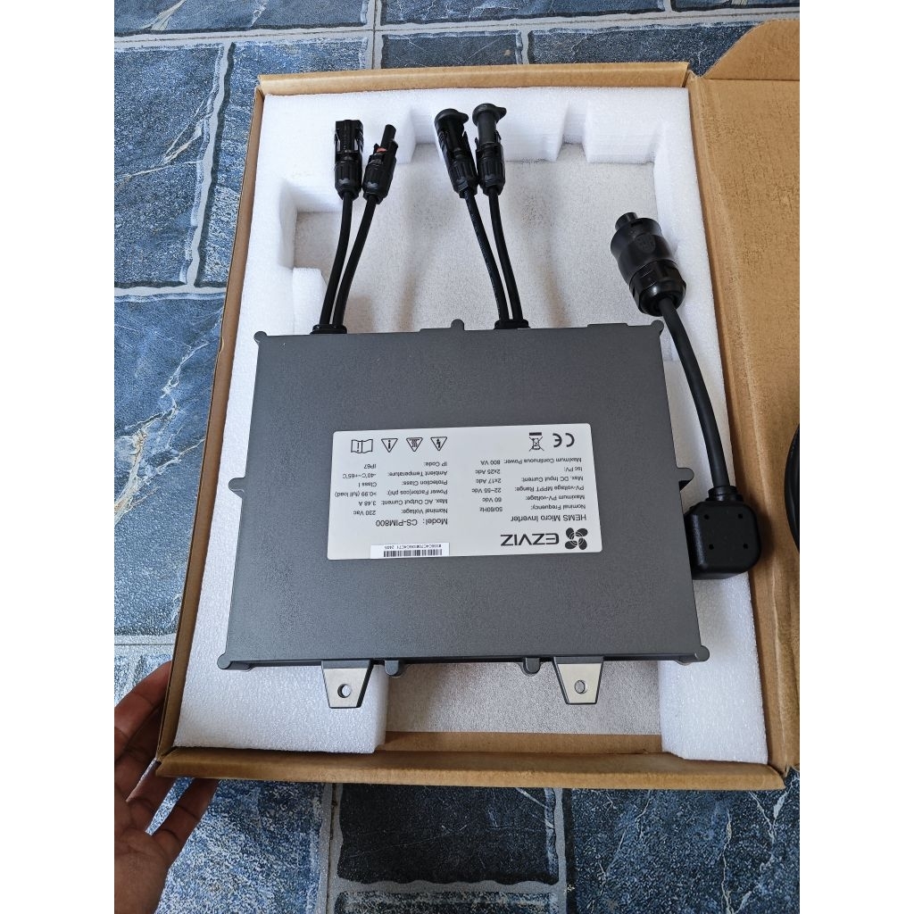 Biến tần hoà lưới Micro Inverter EZVIZ 800W hỗ trợ 2 PV