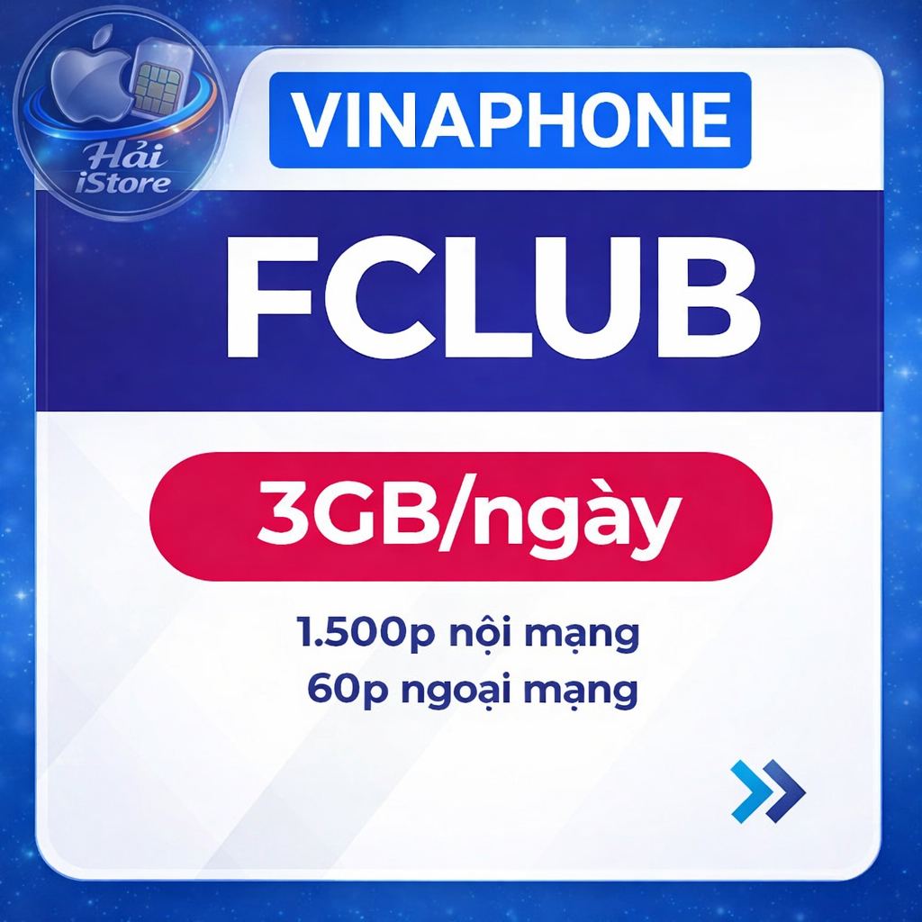 SIM 4G/5G VINAPHONE FCLUB 12 NGÀY 3GB + MIỄN PHÍ GỌI 12TH NGUYÊN KÍT ĐĂNG KÝ CHÍNH CHỦ [CÓ ESIM]