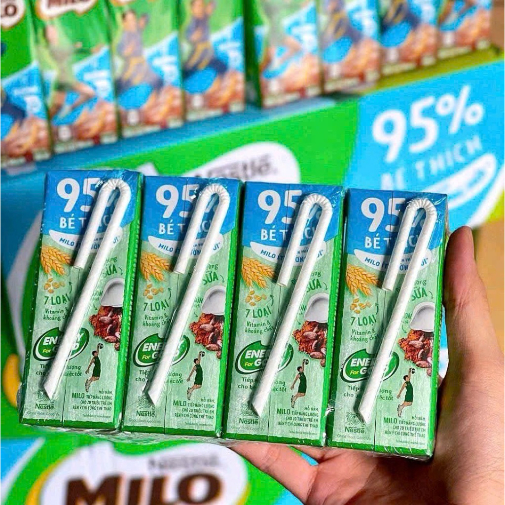 1 THÙNG MILO ÍT ĐƯỜNG 180Ml(HÀNG SIU THỊ) CHO BÉ PHÁT TRIỂN CHIỀU CAO, 1 THÙNG GỒM 48 HỘP (date 13/ 