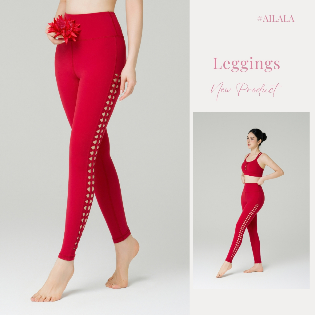 Quần Thể Thao Yoga Gym AiLALA LUX66, Legging Cạp Cao Chất Liệu Cao Cấp Thoáng Khí Nhẹ Mát
