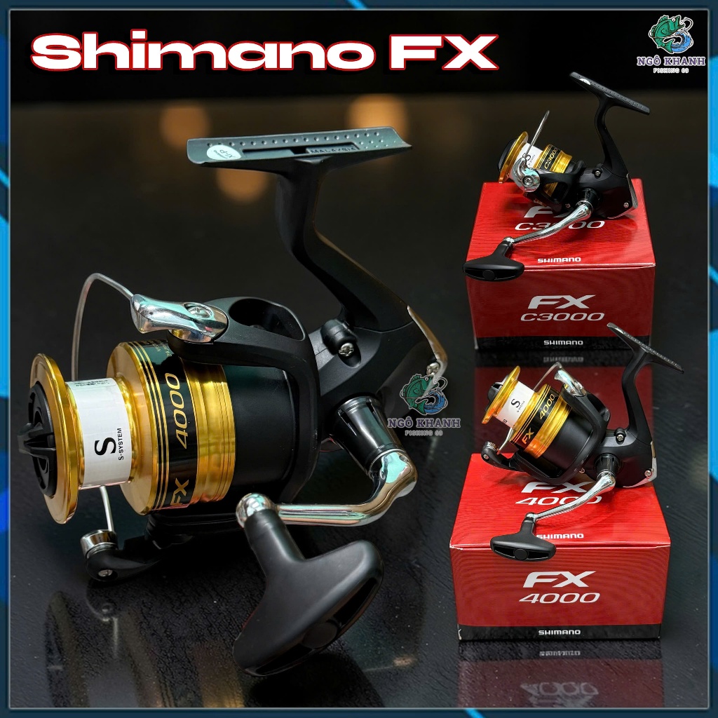 Máy câu cá Shimano FX size 3000 - 4000 hàng chính hãng Shimano