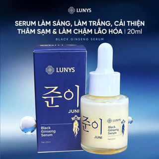 LUNYS Tinh Chất Serum Black Ginseng Dưỡng Trắng Sáng Da, Cải Thiện Thâm Sạm, Hỗ Trợ Chậm Lão Hóa
