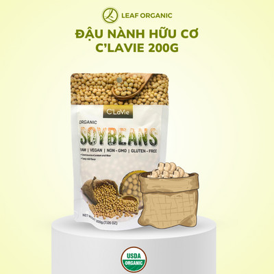 Đậu nành hữu cơ thuần chủng không biến đổi gen C'LaVie 200g