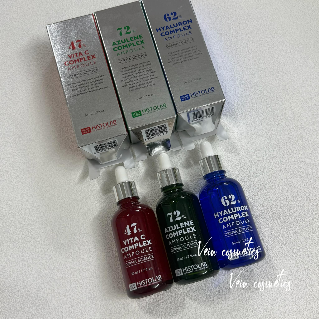 [HÀNG CHÍNH NGẠCH] Serum Histolab Hyaluron Complex 62%/ Azulene Complex 72%/ Vita C Complex 47%