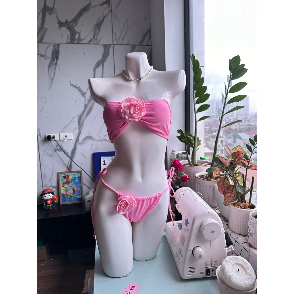 Bikini 2 mảnh cup ngực có sẵn mút