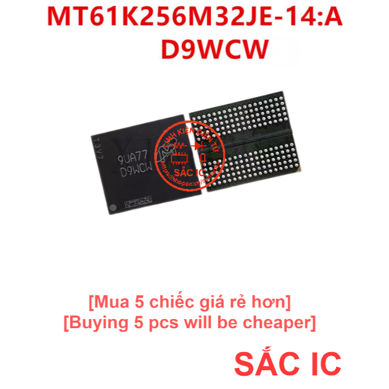 [NTM44] D9WCW DDR6 1GB Vram trên card màn hình - Mới nguyên bản - Original NEW