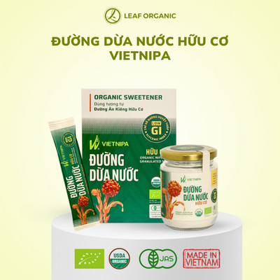 Đường ăn kiêng dừa nước hữu cơ VIETNIPA dành cho người giảm cân, tiểu đường