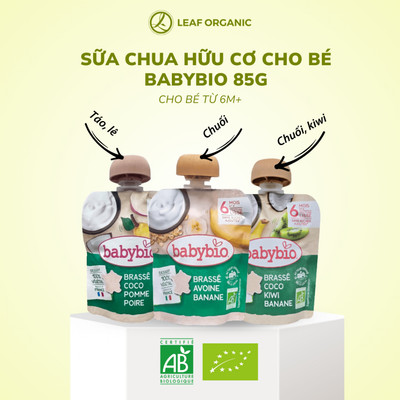 Sữa chua hữu cơ cho bé 6 tháng tuổi Babybio 85g