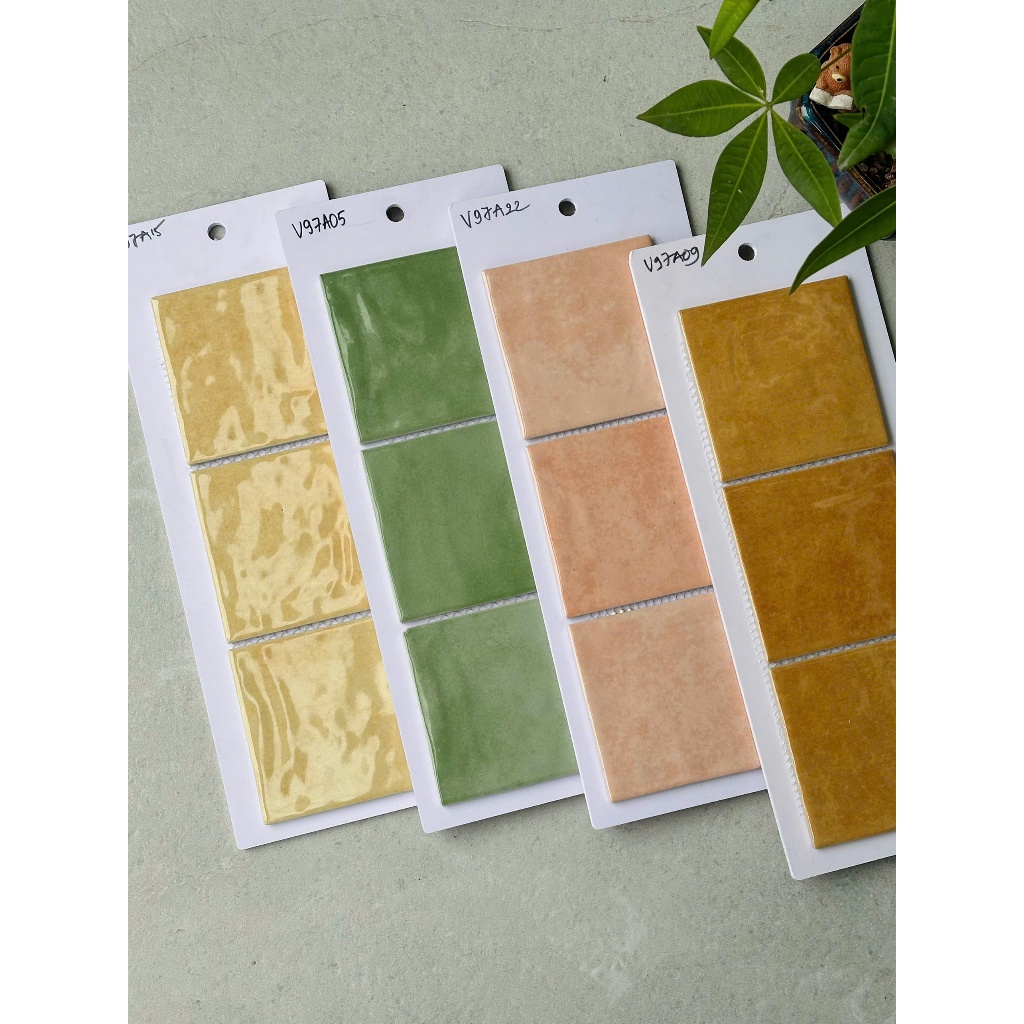 Gạch Thẻ Mosaic 10×10CM men bóng ốp bếp, nhà vệ sinh, quầy bar