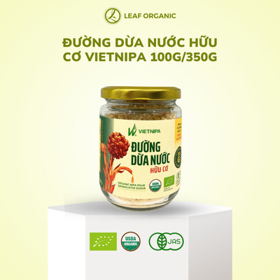 Đường dừa nước hữu cơ Vietnipa hũ 100g/350g - Đường ăn kiêng, dành cho người tiểu đường tuýp 2