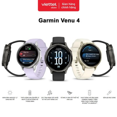 Đồng hồ thể thao thông minh Garmin Venu 4 Chính hãng