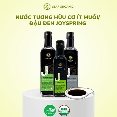 Nước tương ít muối/Nước tương đậu đen hữu cơ cho bé JoySpring 210ml/500ml