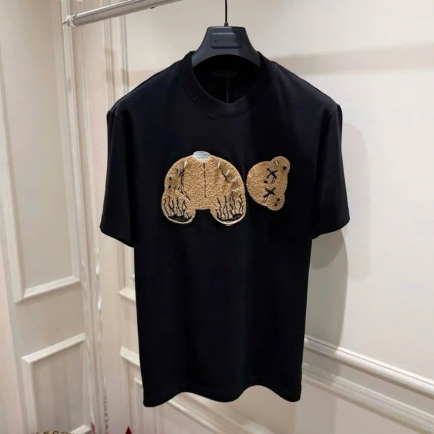 Áo Thun Gấu Đinh Palm KCloset Áo Phông Cotton Dày Dặn Dáng Rộng Unisex NA155