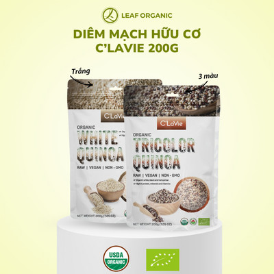 Hạt diêm mạch Quinoa hữu cơ C'Lavie 200gr - không biến đổi gen