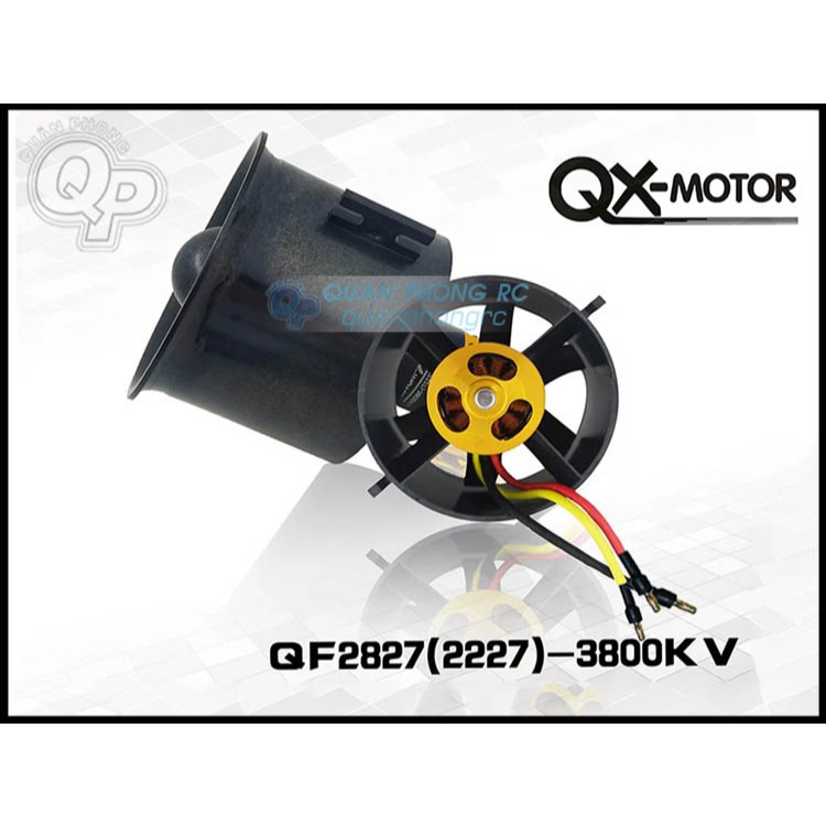 QX-MOTOR Ducted Fan 70mm 6 Blades QF2827 3800KV EDF (2227) (4S)
