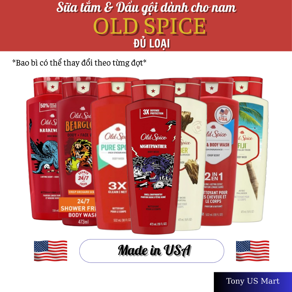 Sữa Tắm Old Spice Swagger Body Wash 887ml Hương Thơm Nam Tính Của Mỹ - Tony US Mart