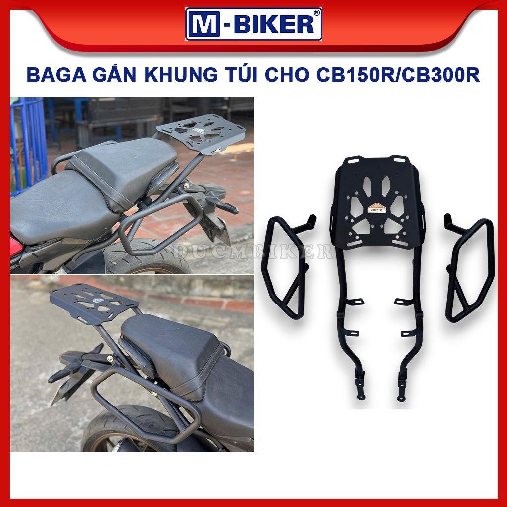 Baga CB150/CB300, Khung treo túi hông CB150/CB300, Baga sau gắn khung túi mẫu quả chám CB150/CB300