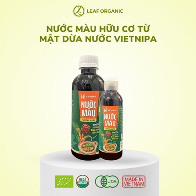 Nước Màu VIETNIPA Từ Mật Dừa Nước Hữu Cơ dùng ướp thịt, cá và giúp món ăn có màu sắc hấp dẫn