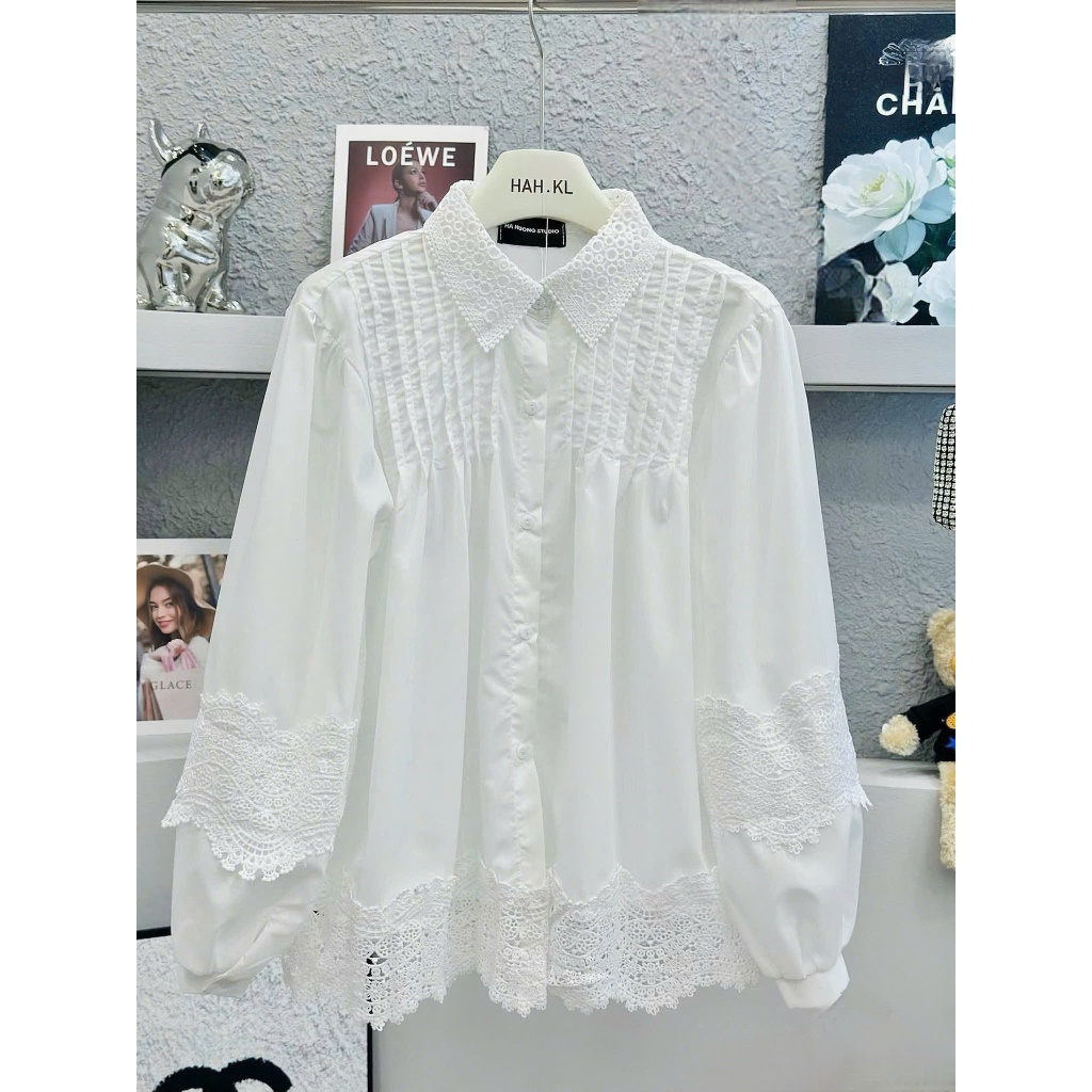 Váy Nữ, Váy Babydoll Nữ, Váy Sơ Mi Babydoll Trắng Ly Ngực Pha Chân Ren Sang Chảnh | BigBuy360 - bigbuy360.vn