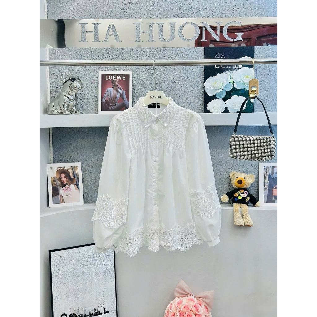 Váy Nữ, Váy Babydoll Nữ, Váy Sơ Mi Babydoll Trắng Ly Ngực Pha Chân Ren Sang Chảnh | BigBuy360 - bigbuy360.vn