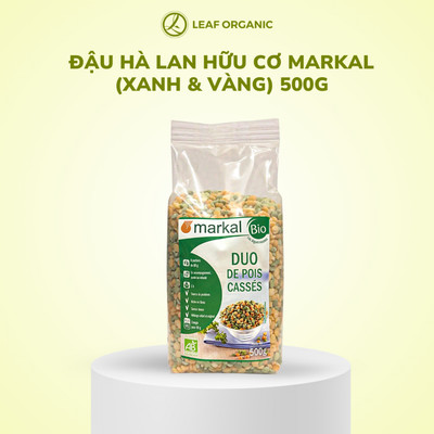 Đậu Hà Lan hữu cơ Markal (xanh & vàng) 500g