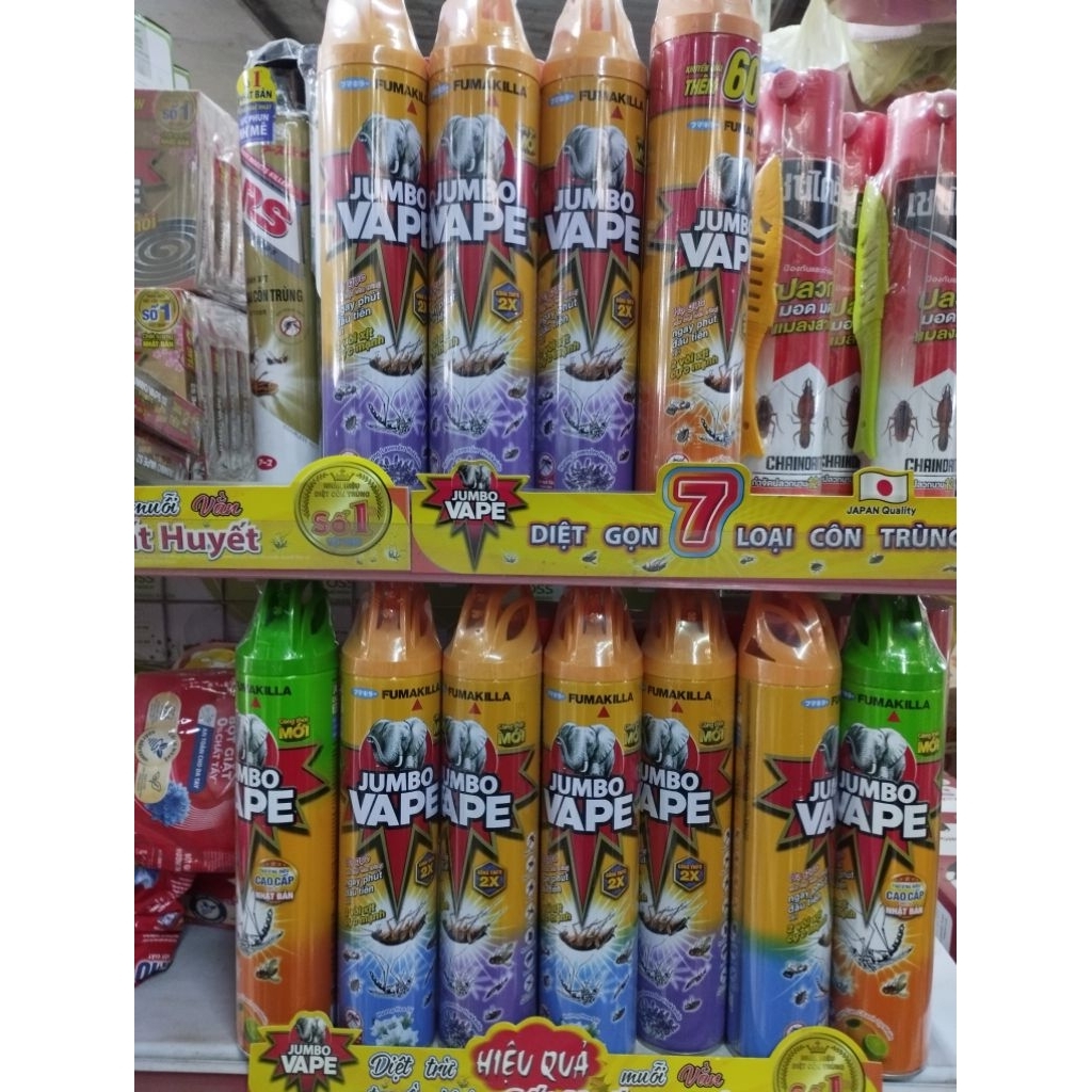 xịt côn trùng, xịt muỗi jumbo VAPE(600ml)