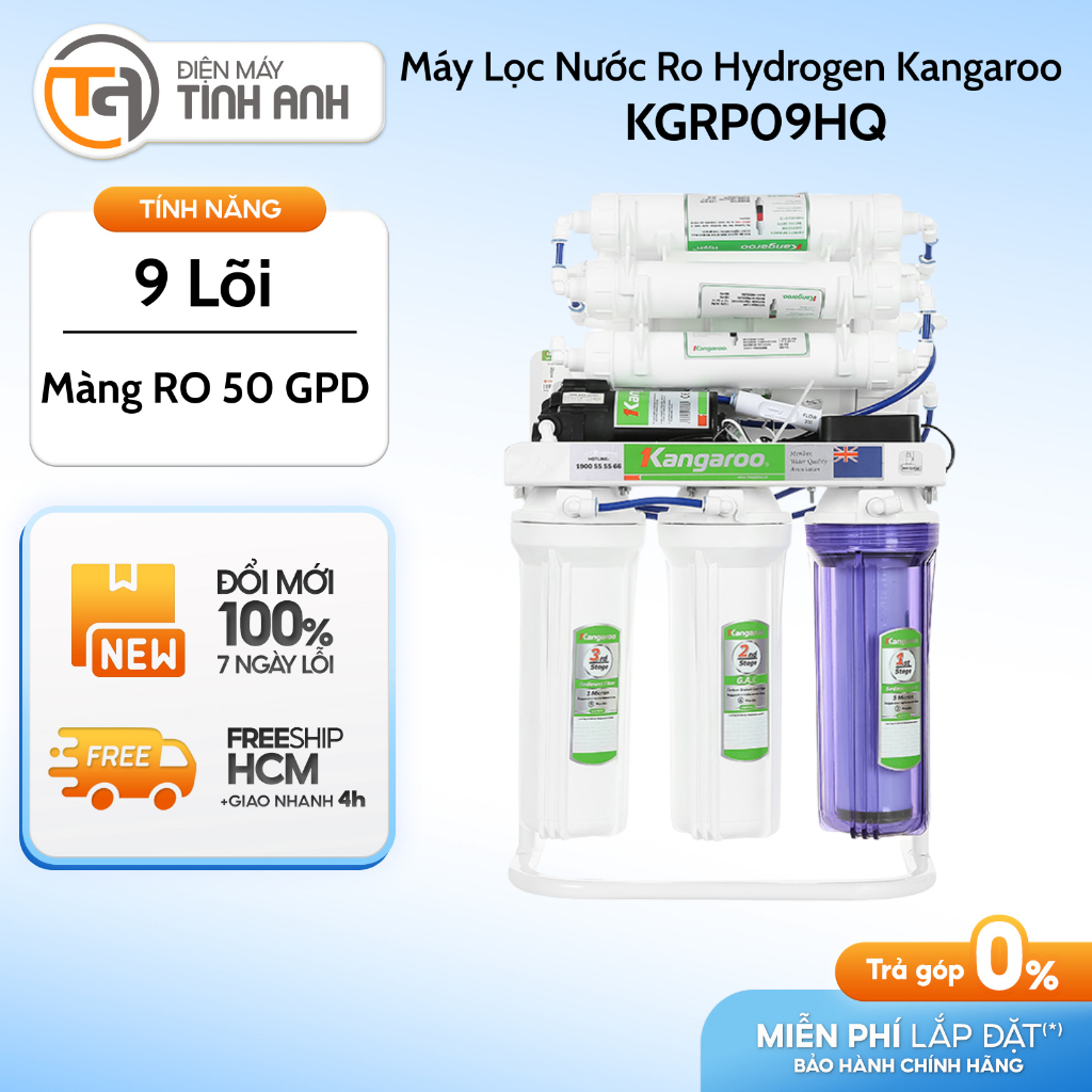 Máy Lọc Nước Ro Hydrogen Kangaroo 9 Lõi KGRP09HQ