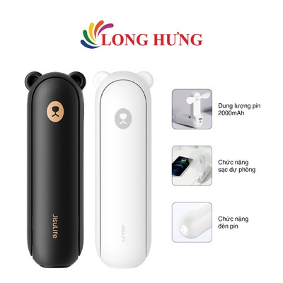 Quạt mini tích điện cầm tay Jisulife 3 in 1 2000mAh Handheld Fan Life8 - Hàng chính hãng