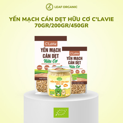 [Mẫu mới] Yến mạch cán dẹt C'Lavie 70g/200g/450g - Không biến đổi gen