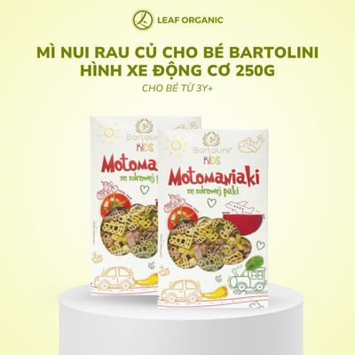 Mì nui rau củ cho bé hình xe động cơ Bartolini 250g