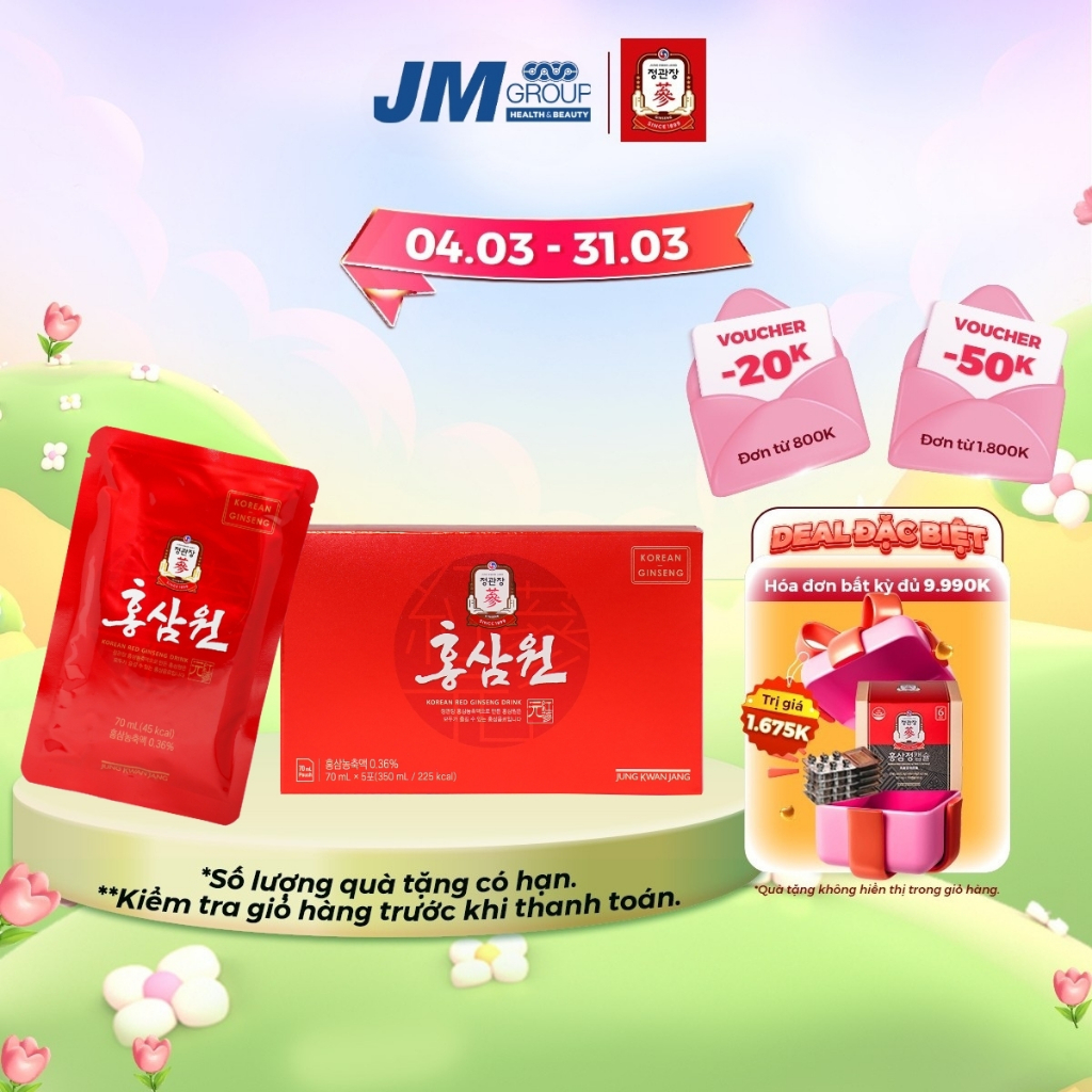 Nước Hồng Sâm Won KGC Jung Kwan Jang (5 gói x 70ml)