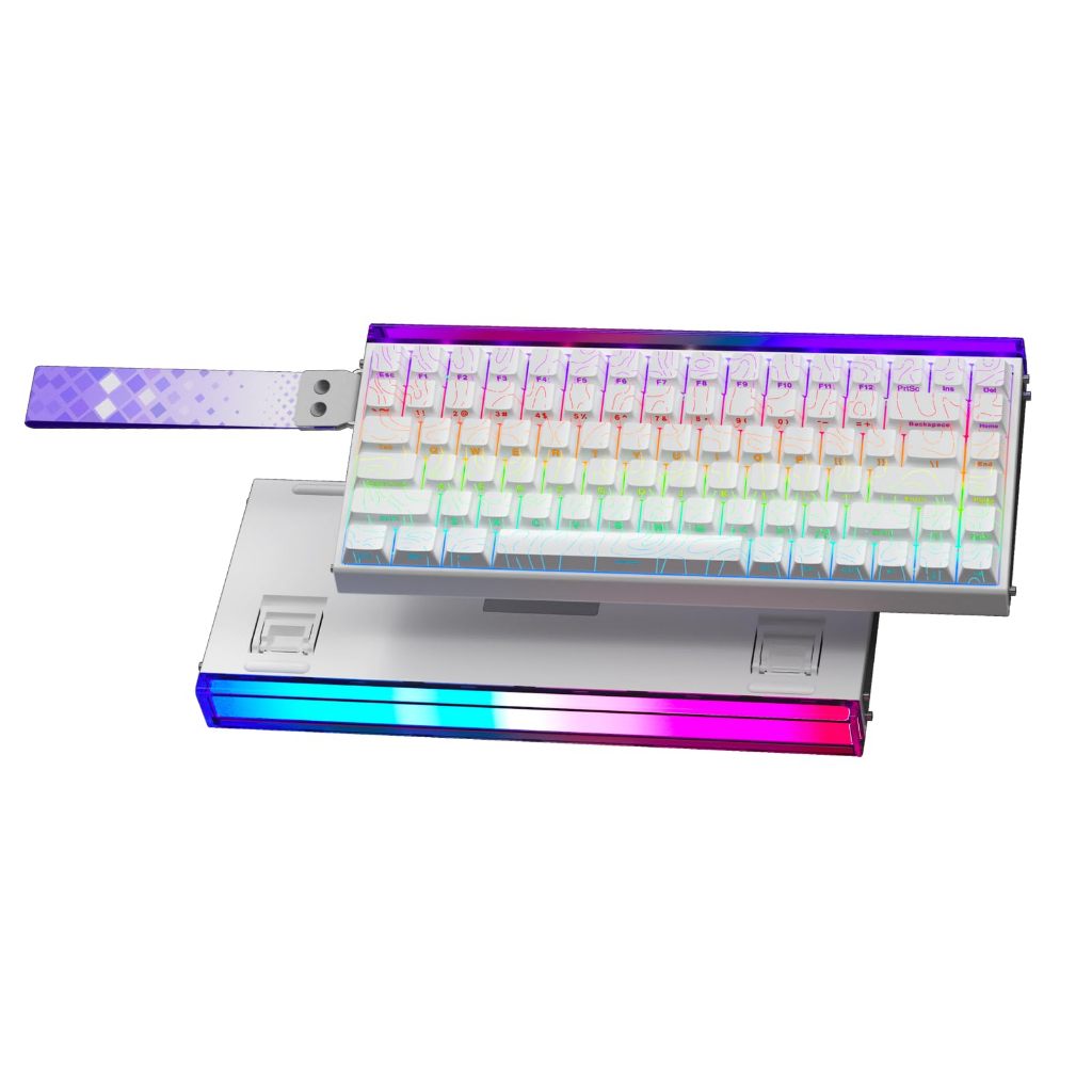 Phím cơ AULA HERO 84 HE | Trắng Contour | Black King magnetic switch | Chính hãng