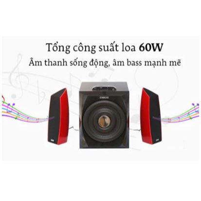 [Đã qua sử dụng - Huyền thoại] Enkor F200 có remote - Loa bluetooth công Suất "Khủng" 60W Bass cực c