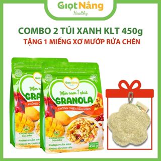 [Combo Giá Tốt] 2 Túi Granola Mới Ngũ Cốc Ăn Sáng Healthy Lành Mạnh Với Hạt Dinh Dưỡng Trái Cây Từ Giọt Nắng