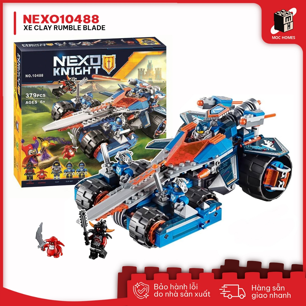Đồ chơi lắp ráp Nexo Knight Xe Clay Rumble Blade 10488A
