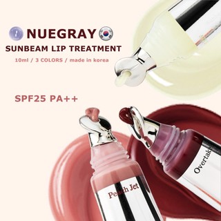 [NUEGRAY] Son Dưỡng Môi Chống Nắng Sun Beam Lip Treatment SPF25 PA++ - Có Màu, Dưỡng Ẩm, 3 Màu 10ml