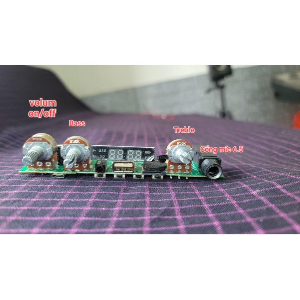combo 3 mạch loa Bluetooth tháo máy công suất 10 - 20w có tích hợp chỉnh volum bass treble
