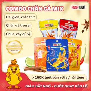 Chân gà Anna Lala mix 5 loại rút xương 26g/ có xương 45g chính hãng